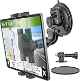 GDZN Saugnapf-Windschutzscheiben-Tablet-Halterung für Auto, wackelfreie Armaturenbrett-Windschutzscheiben-Tablet-Halterung für LKW/Pickup/SUV, Autohalterung mit 1/4''-Schraube für 4,7-13' iPad