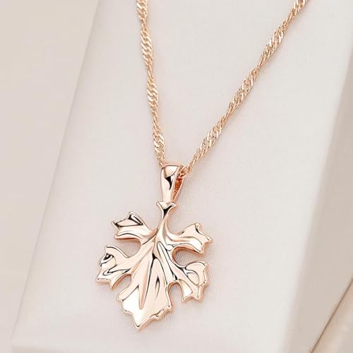 Chaîne hommes bijoux tendance collier pendentif feuille mode romantique - 3