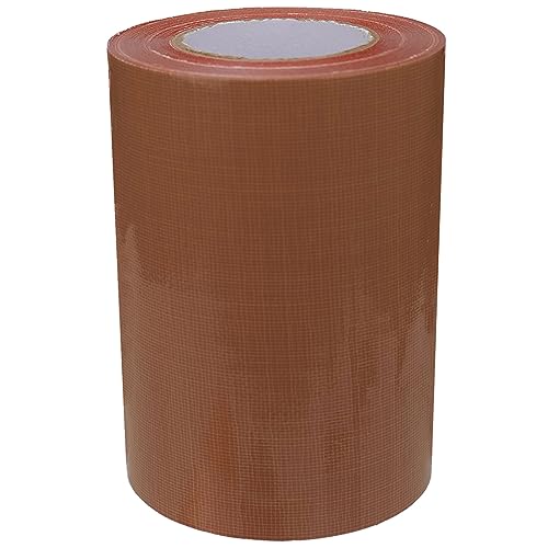 Image of Super Strong Duct Tape 4 Inches x 32 Feet Multi-Purpose Heavy Duty Waterproof Duct Tape for Crafts & Home Improvement, Dark Tan