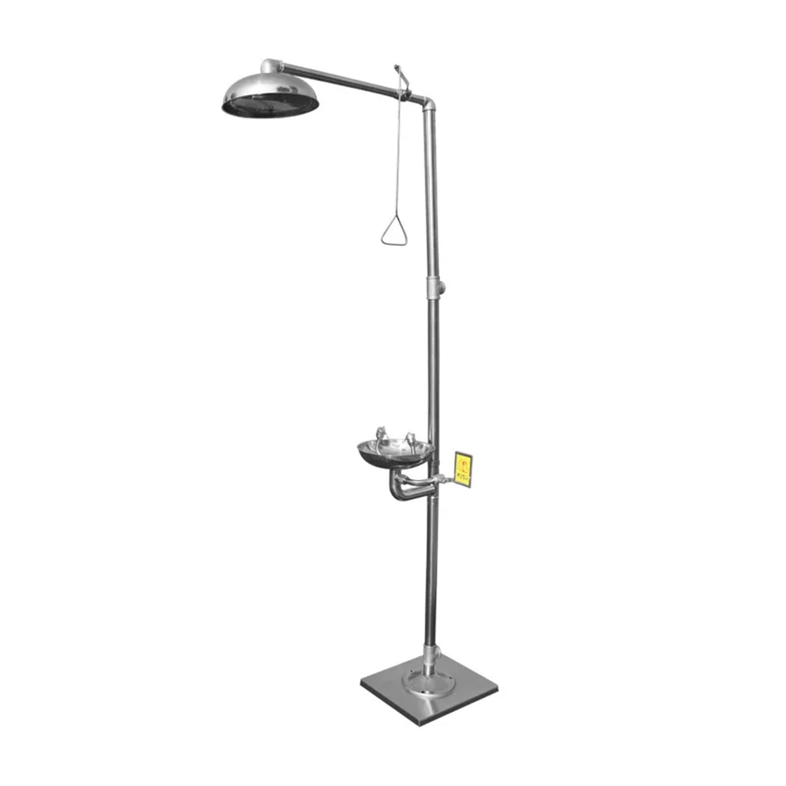 304 Stainless Steel Composite Emerncy Shower Eyewash,Vertical Double Eye Washing Shower Set,DIY Tools(8)