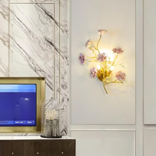 Image of Harold Electricals Rosea Rosa Wall Light for Living Room, Hall, Dining Table, Bedroom, Corridor, Restaurant Home Decor & Indoor Lightings -Pack of 1(Bulb Included)