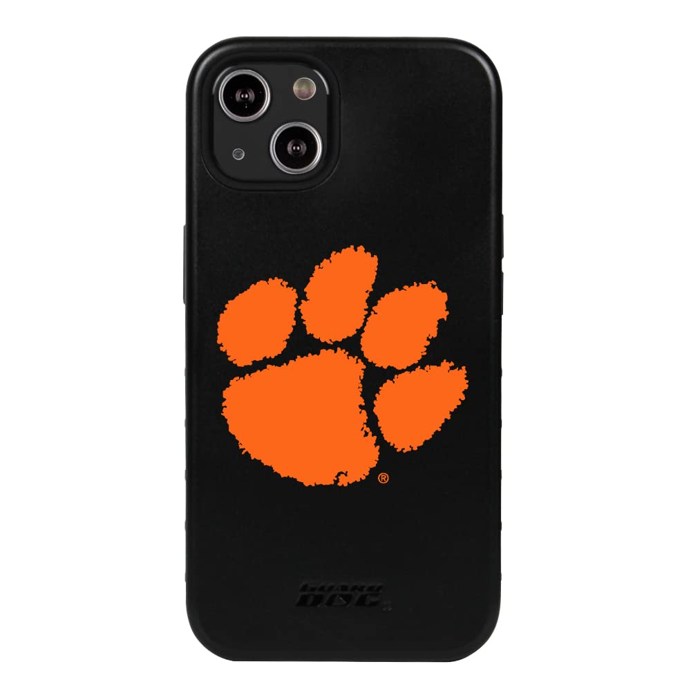 Guard Dog Case Compatible with iPhone 14 - Military Grade - Rugged Two Piece Protection - Collegiate Licensed - Clemson Tigers - Logo