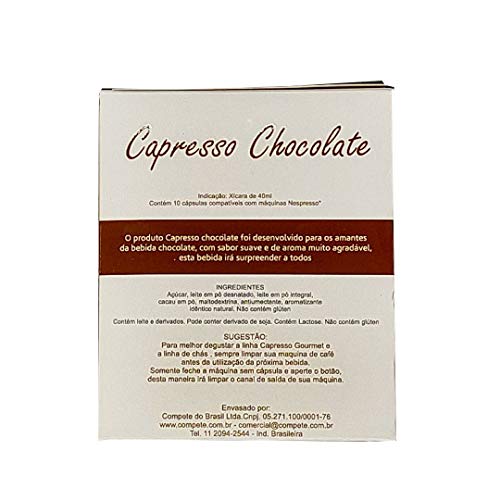 CHOCOLATE EM CÁPSULAS CAPRESSO GOURMET