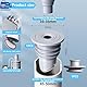 45-50mm Waschmaschinen Rohrdichtung WISIRENT, Grau Waschmaschinen-Ablaufschlauchdichtung, Washing Machine Drain Hose Seal, Waschmaschine Abfluss Dichtung Abflussrohr Dichtung für Zuhause, Küche, Bad