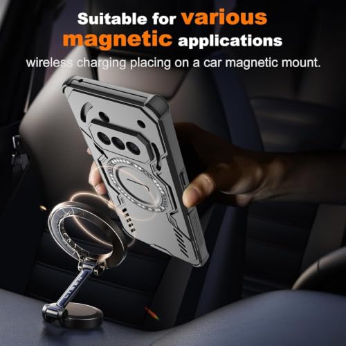 Image of ShieldTech Back Cover Case for Nothing Phone 3a 5G | 360 Protection Mobile Phone Case Mag-Safe | Camera Protection | Back Cover for Nothing Phone 3 a 5G / 3a 5+G - Black TPU+PC