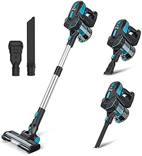 INSE Cordless Vacuum Cleaner, Powerful Stick Vacuum 6-in-1 Up to 45min Runtime, Lightweight Cordless Stick Vacuum with 2200mAh Rechargeable Battery, Vacuum Cleaner for Hardwood Floor Pet Hair Home Car
