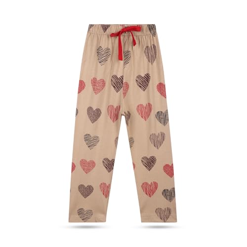 Image of T2F Girls Regular Fit Cotton Printed Track Pants (Pack of 5)