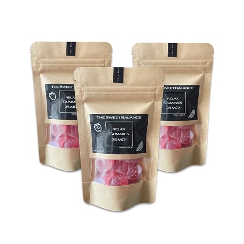 NEU/RELAX GUMMIES 25mg - vegane Fruchtgummis TRAVEL EDITION für Erwachsene, natürliche Nahrungsergänzung zur Reiseberuhigung - 3 Packungen mit je 10 Stück, Erdbeere/Wassermelone (3-Pack) NEU/RELAX GUMMIES 25mg - vegane Fruchtgummis TRAVEL EDITION für Erwachsene, natürliche Nahrungsergänzung zur Reiseberuhigung - 3 Packungen mit je 10 Stück, Erdbeere/Wassermelone (3-Pack)