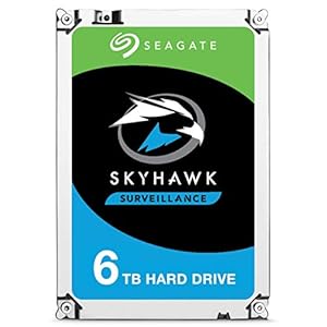 Seagate Skyhawk 6TB Überwachung interne Festplatte HDD - 3,5 Zoll SATA 6Gb/s 256MB Cache für DVR NVR Sicherheitskamerasystem mit Drive Health Management (ST6000VX0023)