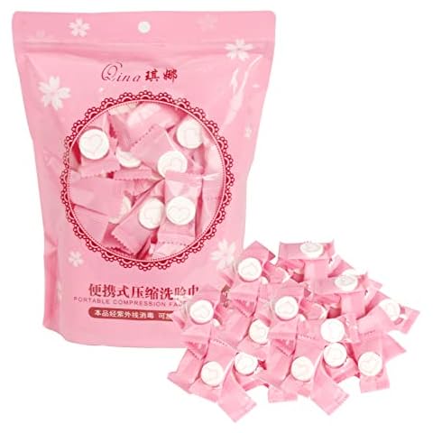 ACHANFLY 100 Pcs Soft Compressed Towels Tablets Disposable Compressed Face Towel Portable Coin Tissue Magic Towel Cotton Mini Coin Wipe Towel Compact Towel for Travel Camping Hiking Sports Outdoor Cover
