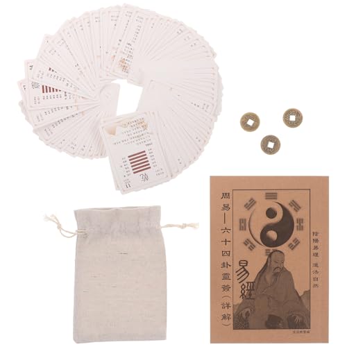 Cartas de I Ching para aprender adivinación fácilmente con monedas y guía