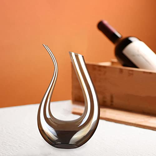 Baoblaze Decanter de para vinho, conjunto de vinho - Decanter soprado à mão , para bar, 1500ml, Âmba