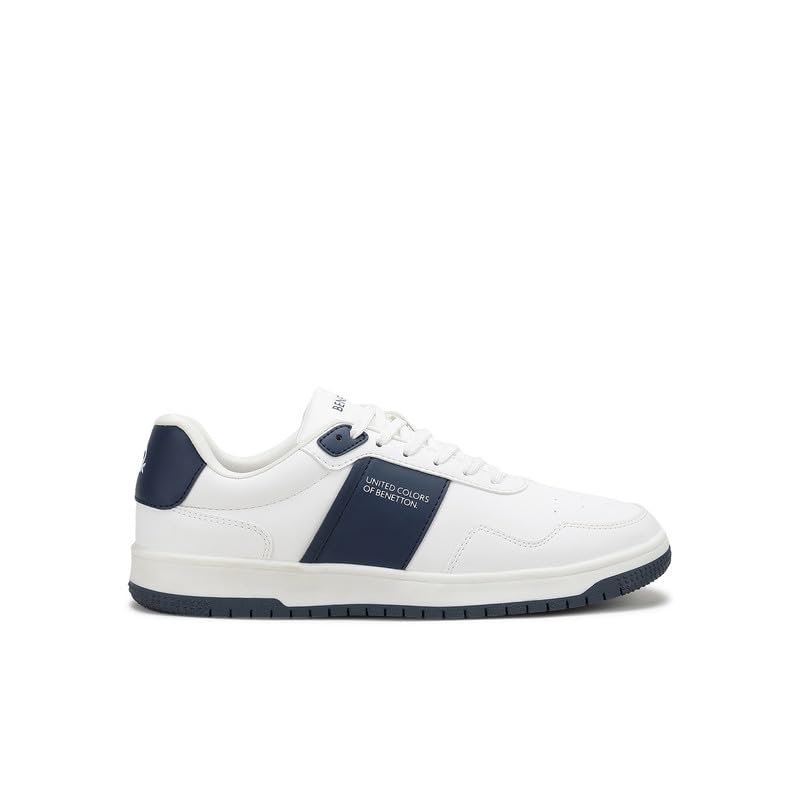 Image of United Colors of Benetton Mens United Colors of Benetton Solid Lace-up Sneakers Sneaker