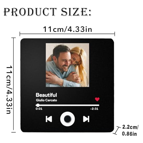 Imán decorativo personalizado para refrigerador con música miniatura 3