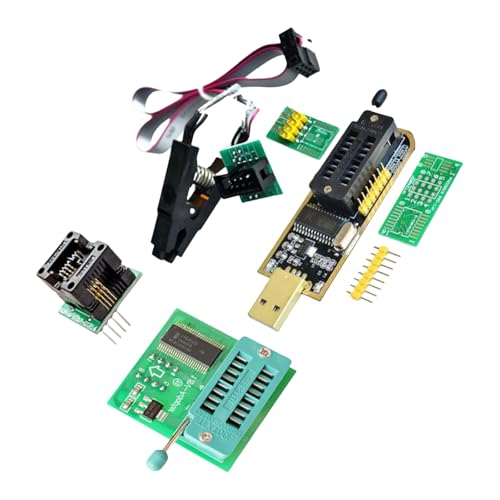 Zeiwohndc BIOS USB + SOIC8 SOP8 Test Clip CH341B Herramienta Programación para Transferencia Datos Eficiente Y Compatibilidad con Chips Amplios