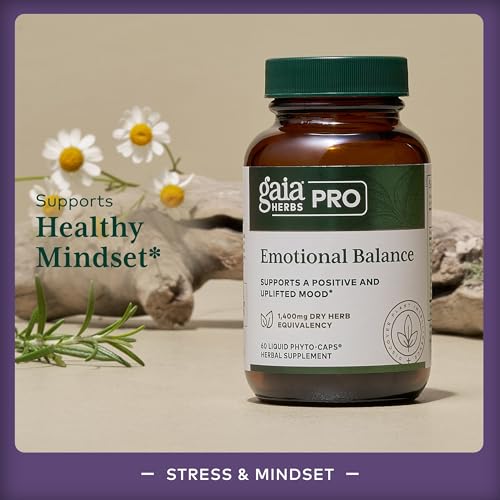 GAIA HERBS PRO Emotional Balance - Supports Stress & Cognitive Health* - St. John's Wort, Passionflower, Vervain & Oats - Vegan - 60 Liquid Phyto-Caps (60 Servings) - Image 4
