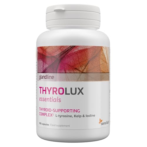 Selenio Zinc Tiroides – 180 Cápsulas para 180 Días – Yodo, Manganeso, L Tirosina – Para la...