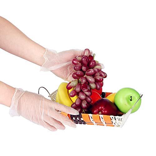 100 PCS Disposable Vinyl Gloves, Non-Sterile, Powder Free, Large Size by laojbaba - Thumbnail 5