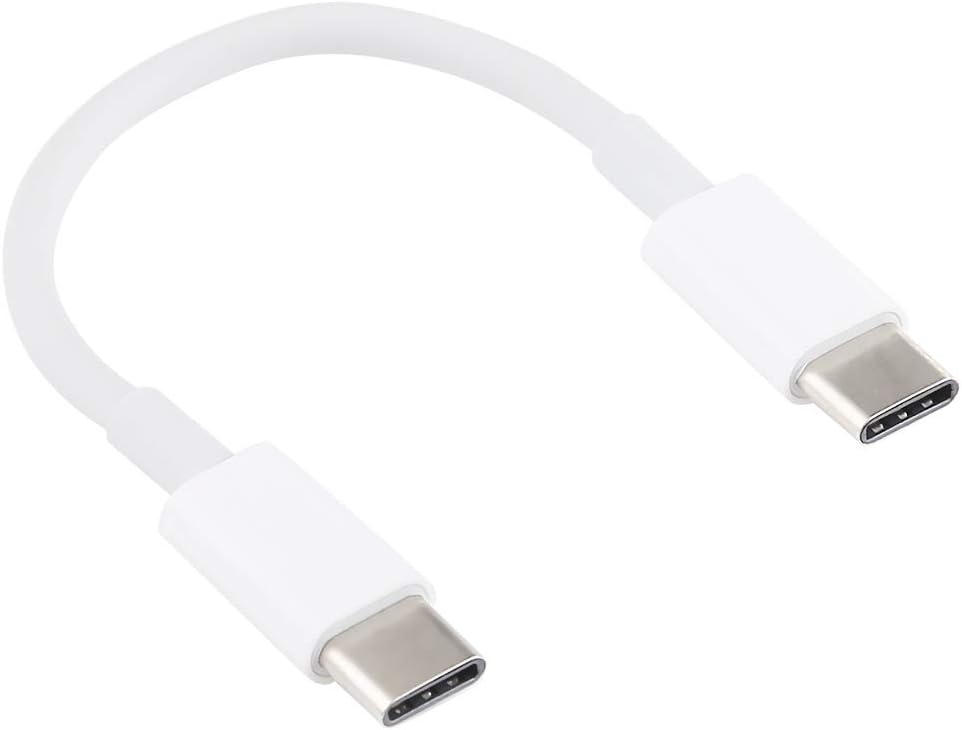 Fundas de teléfono USB C tipo C a USB C Tipo C PD Cable de datos de carga y sincronización rápida, longitud del cable: 14 cm, para MacBook, Galaxy S8 y S8 +, LG G6, Huawei P10 y P10 Plus Xiaomi Mi6 y