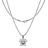 IDRUPACE 14K Gold Plated Necklaces for Women Girls，Pendant Silver Plated Chain Dainty Necklace for