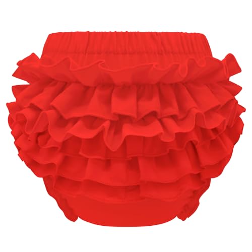 Image of Sarfel Diaper Covers for Girls Baby Bloomers Cotton Ruffle Bloomers for Toddler Girls Newborn Infant Shorts Baby Underwear