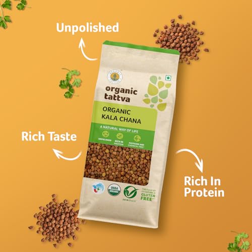 Image of Organic Tattva, Organic Kala (Black) Chana, 500g | Unpolished and Gluten Free