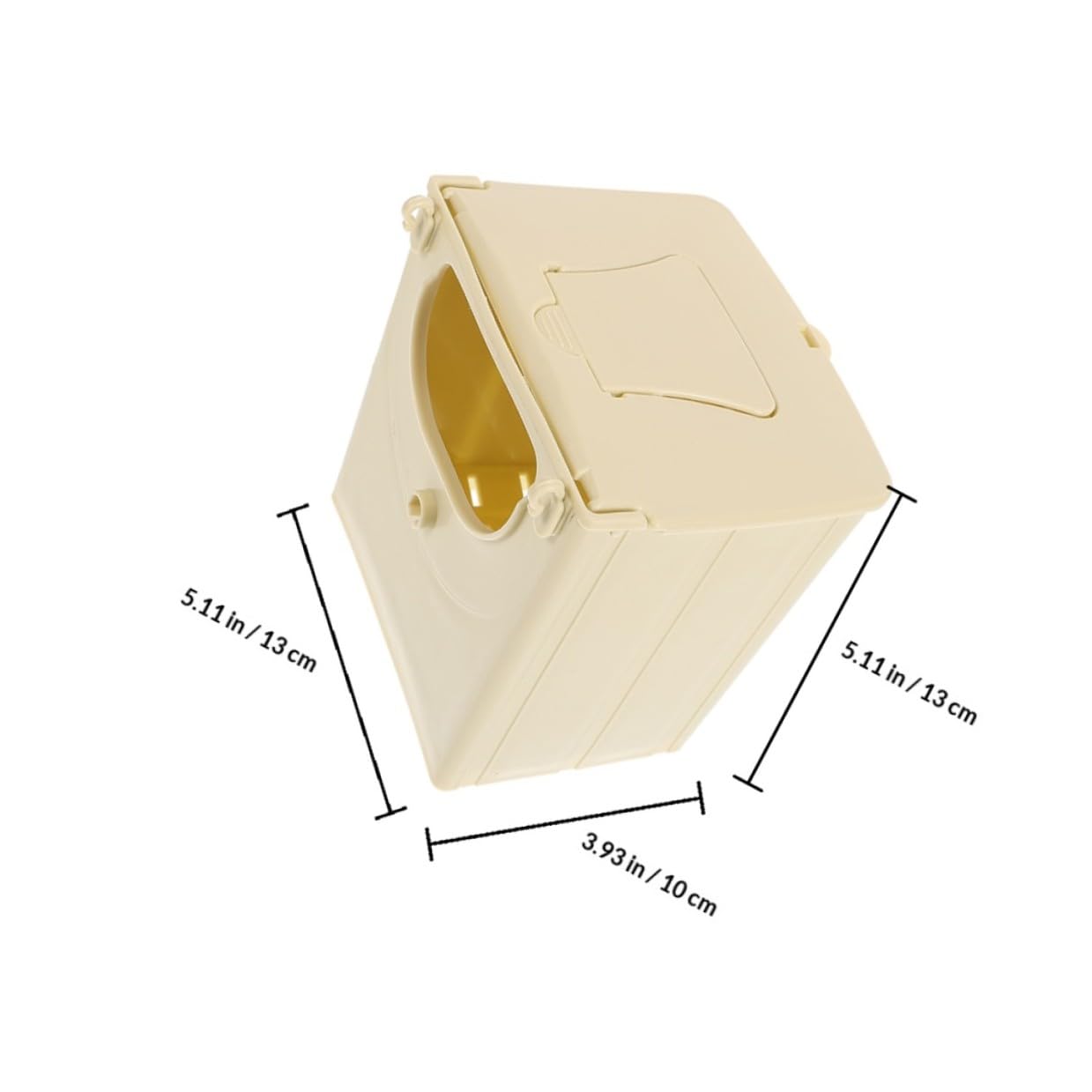 Caja Nido para Periquitos 5 Piezas de Plástico Resistente, Pequeña Casa para Pájaros, Nido de Cría para Loros y Aves Pequeñas, Fácil de Limpiar para Jaulas de Pájaros Interior