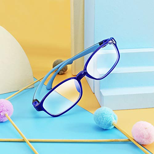Image of VisionGlobal Blue Light Blocking Glasses for kids, Anti Eyestrain and Blurry, Computer Glasses, Anti Glare