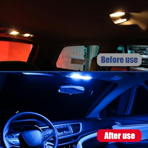 4PCS 578 LED Bulbos Blancos 6000K Luz Interior de Auto miniatura 6