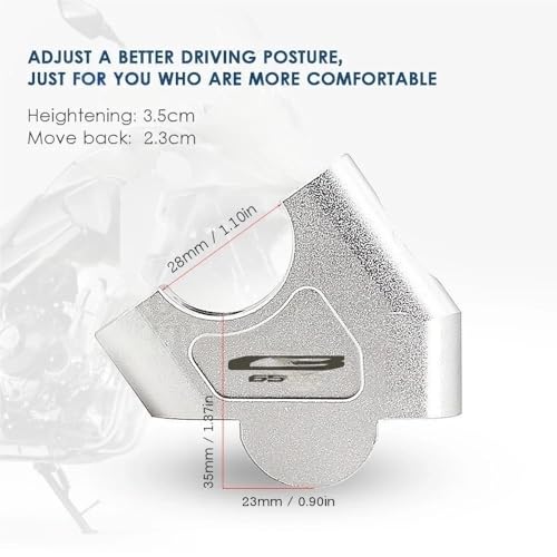Abrazadera manillar CB650R 2019 corrige la postura con este elevador de moto 6