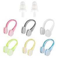 SHYSBV Nasenklammer Schwimmen Wasserdicht Anti-Rutsch Silikon Nasenclips für Kinder/Erwachsene, Schwimmen Anfänger & Profis, Freitaucher (Unisex, Universell)