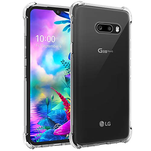 Osophter for LG G8X Thinq Case,LG V50S Thinq Case Clear Transparent Reinforced Corners TPU Shock-Absorption Flexible Cell Phone Cover for LG G8X Thinq/V50S Thinq(Clear)
