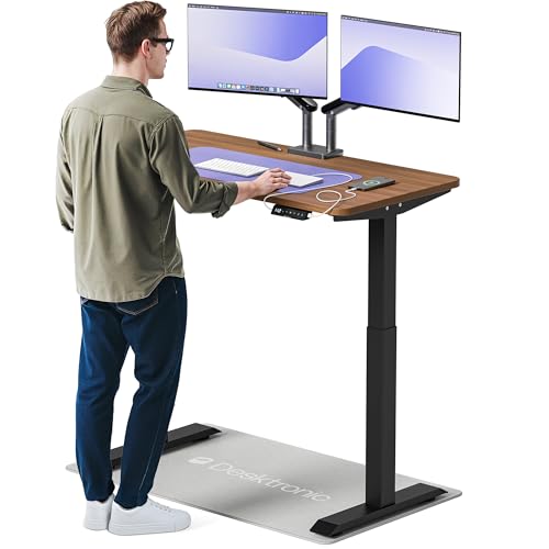 Desktronic Homeone Höhenverstellbarer Schreibtisch 120 × 60 cm Elektrischer Schreibtisch Mit Zwei Elektrischen Motoren Touchscreen-Steuerung Und Integrierten USB-a- Und USB-c-ladeanschlüssen