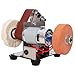 Mini Electric Belt-Sander Knife-Sharpener Sanding Machine 96W, Small Bench Grinder Kit 7 Speed Adjustable Power Polisher DIY Polishing Grinding Tool, Handcraft Jewelry
