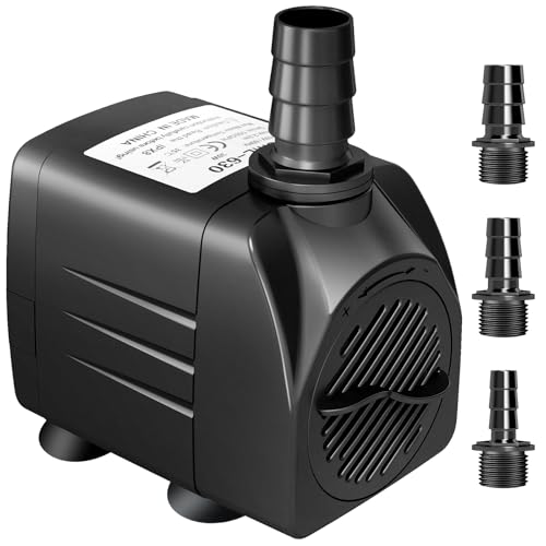 GROWNEER 1100GPH Submersible Pump 90W Fountain Water Pump 4100L/H, with