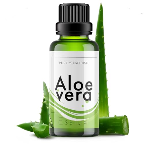 Image of Esslux Aloe Vera Essential Oil - 100% Pure Natural Aloe Oil for Skin, Hair & Diffuser | Soothing & Hydrating Formula for Nourishment & Wellness - Ideal for DIY, Soap & Candle Making - 120 ML