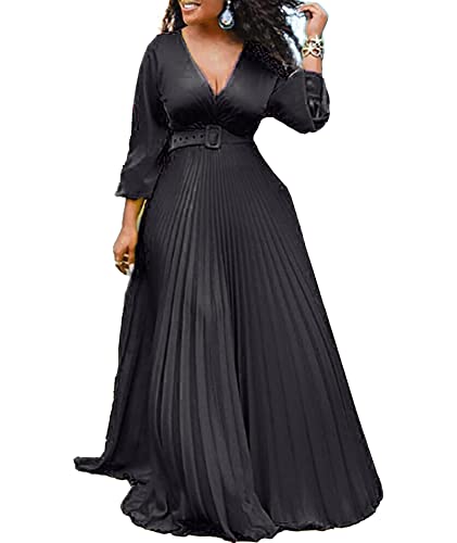 Amazon.com: Sexyshine Women's Deep V Neck Long Sleeve Wrap Chiffon