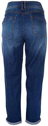 Democracy Womens 25 in. Roll Cuff Crop Jeans 14 Denim Blue2