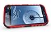 JKase Diablo Series Tough Rugged Dual Layer Protection Case Cover with Build in Stand Compatible for Samsung Galaxy Grand i9080, Samsung Galaxy Grand Duos i9082 - Retail Packaging (Red)