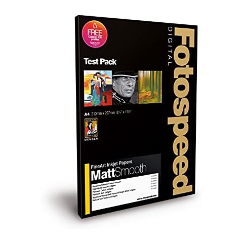 Fotospeed Fine Art Matt Smooth Test Pack A4 18 Sheets Cover