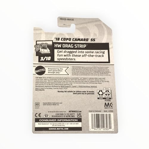 Hot Wheels 18 Copo Camaro SS Blanco 1:64 miniatura 2
