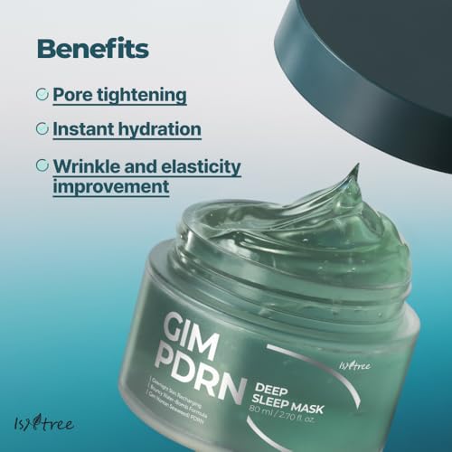 IsNtree Gim PDRN Deep Sleep Mask 80ml, 2.7 fl oz | Korean SEAWEED Skincare Sleeping Mask gel | Night Cream | Facial Mask | Overnight Gel mask for Hydration & Skin Bounce - Image 6