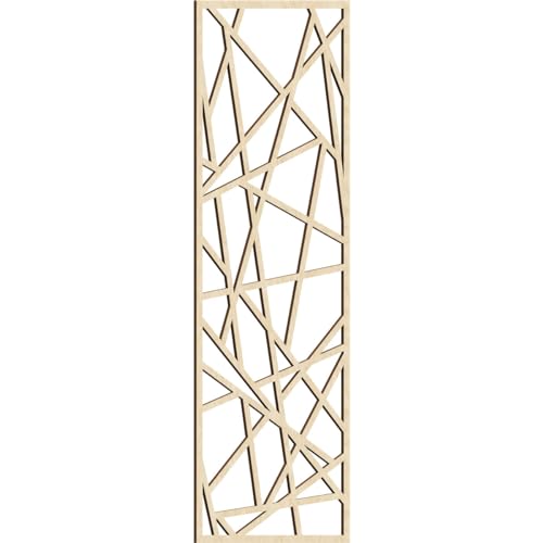 Image of Conway Decorative Pierced Fretwork Wood Wall Panels, 27 3 /8 inchW x 69 3 /8 inchH x 3 /8 inchT, Birch