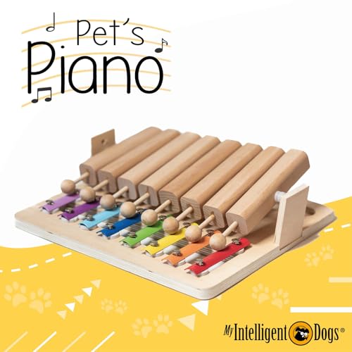 My Intelligent Dogs Interaktives Hundespielzeug Intelligenz - Intelligenzspielzeug für Hunde & Katze - Interaktives Spielzeug Hund, Katzenspielzeug - Denkspiele für Hunde - Piano