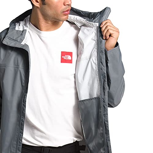 Jaqueta de chuva masculina The North Face Venture 2 Waterpoof, Mid Grey-mid Grey-tnf Black, Large