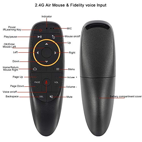 G10 Voice Air Fly Mouse, 2.4G Wireless 6 Axis Gyroscope Air Mouse Remote Control, Ir Learning Controller For Android Tv Box T9 H96 Max X96 X88 Mini M8S A95X #TOP1