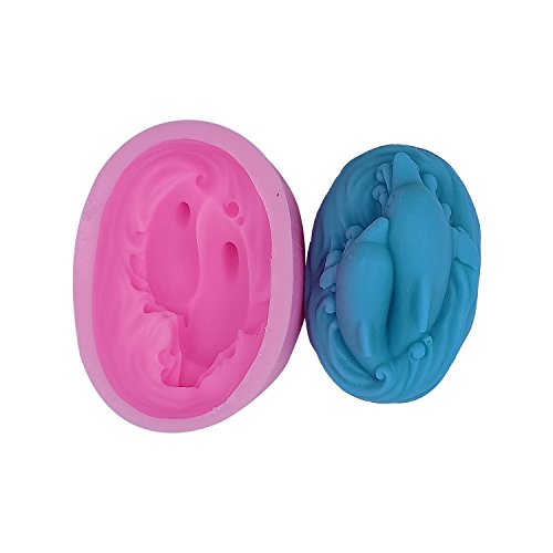 Monqui Dolphin Silicone Soap Molds Candle Molds Art Craft Molds Resin Molds #TOP5