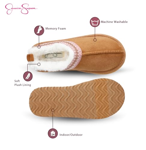 Jessica Simpson 73JM67E024-251-MD Women'S 1.25 Inch Platform Memory Foam Slide-On Clog Slipper-Indoor/Outdoor Sole thumb #2