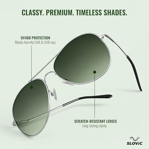 Image of SLOVIC Sunglasses for Men Stylist | UV Protection Goggles for Man | Lightweight & Durable Polycarbonate Material | Unisex Gift for Man & Women | Mens Fashion Sunglasses