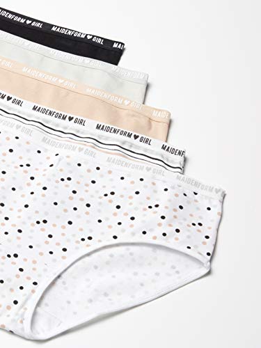 Maidenform Girls' Hipster Cotton Panties, 5 Pack3